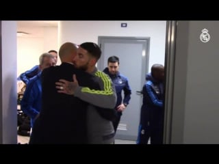 Zidane motivates the real madrid squad before our victory in rome