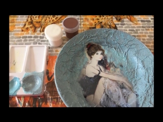 Декупаж тарелки девушка decoupage plates girl decoupage platten