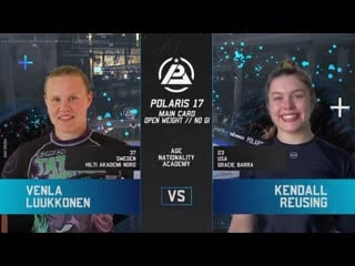 Velna luukkonen vs kendal reusing #polaris17