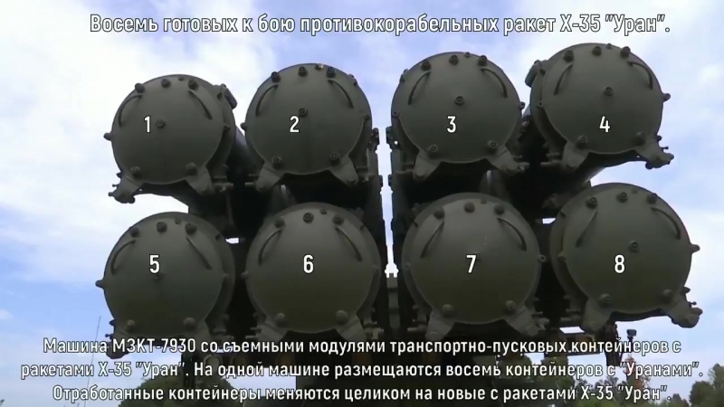 Береговой ракетный комплекс "бал" с ракетами х 35 "уран"