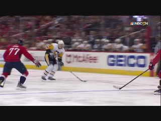 Malkin gets a major for this hit on oshie, who went to the room