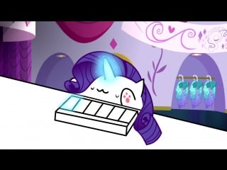 Keyboard ponies animation (bongo cat ⁄mlp parody)