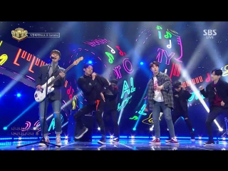 Nick & sammy @ inkigayo 180128