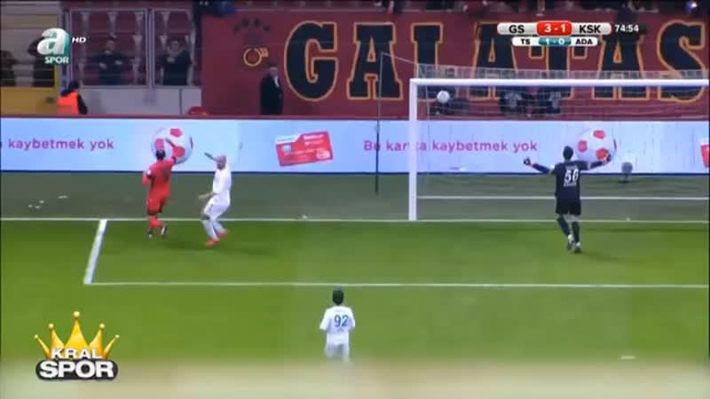 Yıl 2016 umut bulut'un galatasaray karşıyaka maçında boş kaleye atamadığı gol