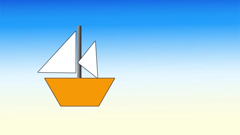 Играем в геометрию кораблик из геометрических фигур наше всё!