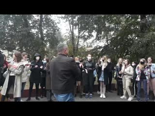 Студенты мглу вновь вышли на акцию!