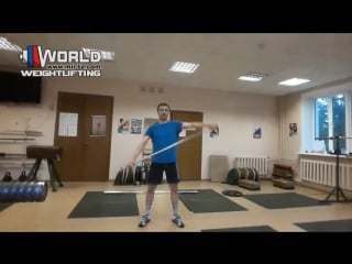 Weightlifting растяжка плеч в тяжелой атлетике web training