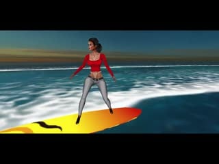 Imvu 18+ game (катаюсь на волнах и на доске) # 16 hd full 1080p