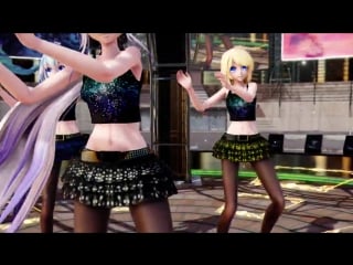 【mmd】被害妄想携带女子 miku luka haku rin teto