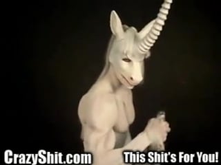 Gachimuchi buff rabbit and buff unicorn workout video wtf (360p)
