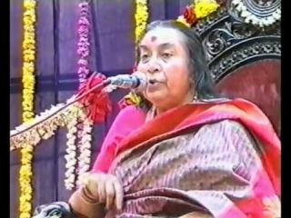 Shri mataji nirmala devi at shri shakti puja 31 12 1997, kalwe, india