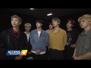 171117 bts on their upcoming amas performance 'it's unbelievable!' @ access hollywood