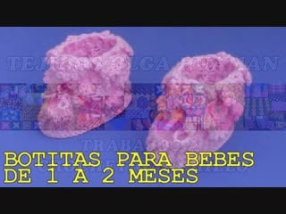 Botitas tejidos a crochet para bebes de 1 a 2 meses paso a paso en punto repollitos