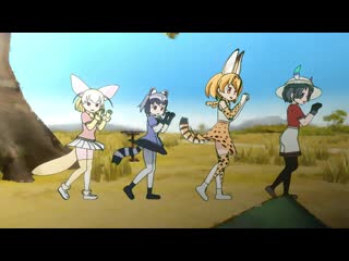 Lucky star op "motteke! sailor fuku" x kemono friends