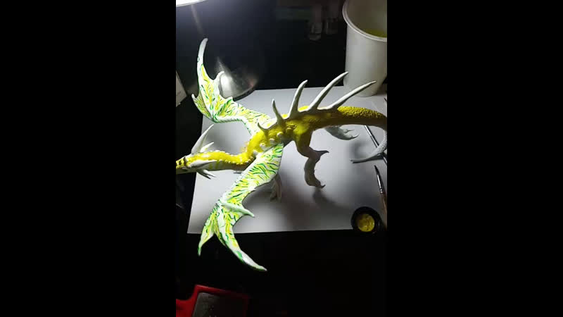 Продолжаем красить драконью жопу😉🔥