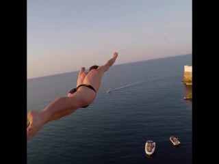 Cliff diving