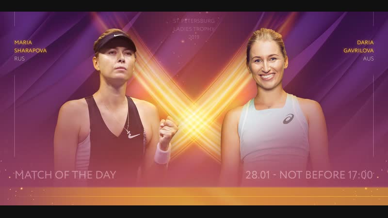 Maria sharapova vs daria gavrilova | st petersburg ladies trophy | r1