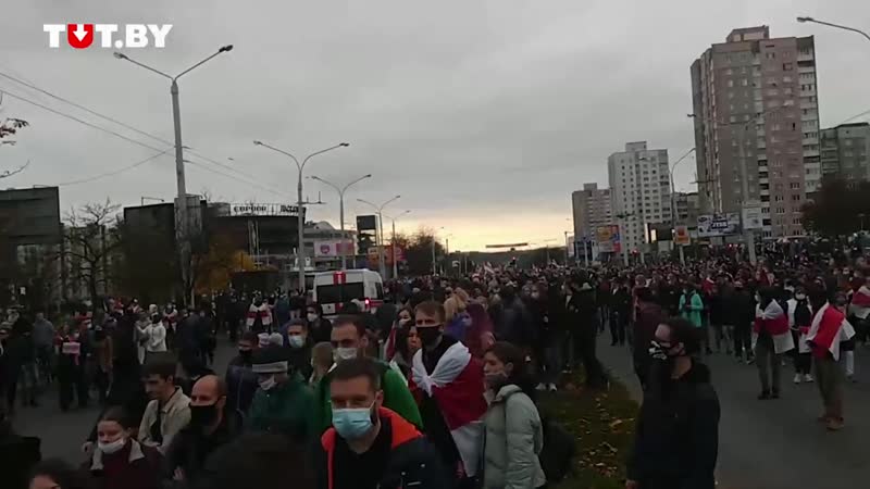 Протестующие пропустили скорую 25 октября 1