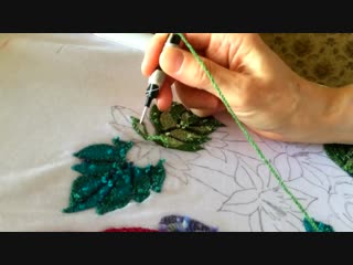 Ковровая вышиа объёмная вышиа punch needle ponto russo bordados