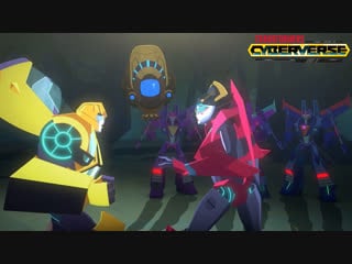 Transformers cyberverse bumblebee and windblade run into a trap [new clip]