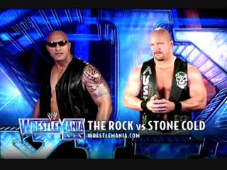 (wwe mania) wrestlemania xix the rock vs stone cold steve austin