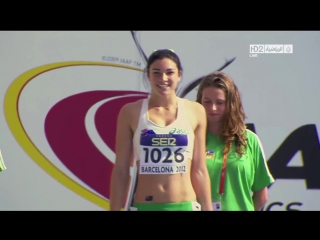 Michelle jenneke dancing sexy as hell at junior world championships in barcelona 2012