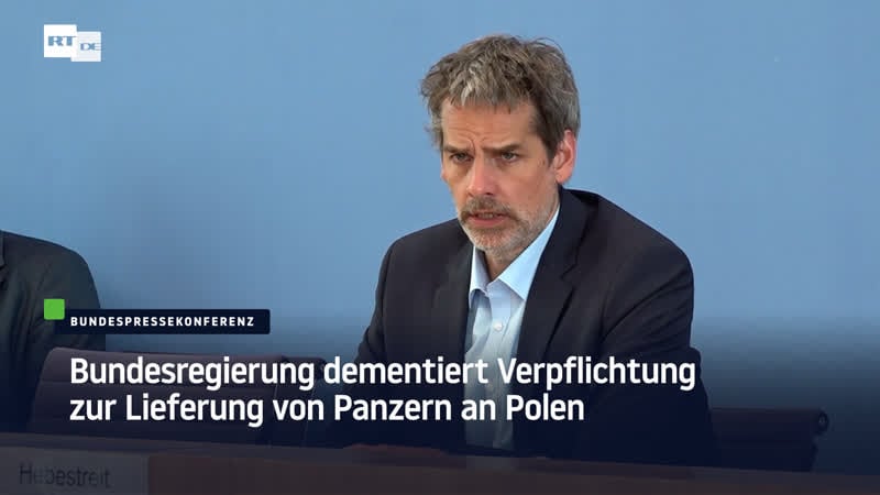 Bundesregierung dementiert verpflichtung zur lieferung von panzern an polen