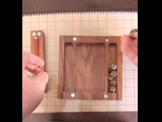 [oc] i made a portable dice tray for my friend's 30th he recently got into d&amp;d it can hold stuff too [x post /r/woodworkin