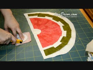 Patchwork tutorial dresden ovocné prostírání patchworková pravítka