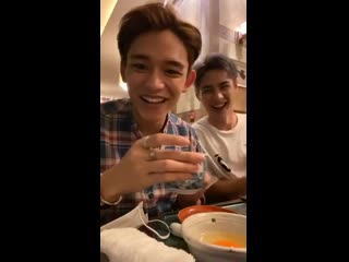 191107 lucas instagram live with #kun #hendery