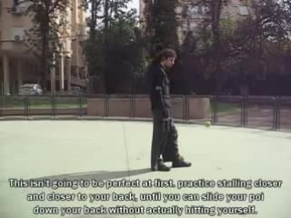 Poi lesson behind the head stalls