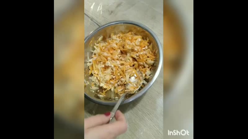 Запеканка кабачково морковная с фаршем