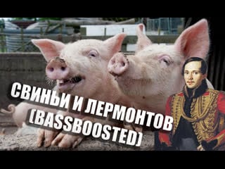 Свиньи трахаются под стих лермонтова (bassboosted)