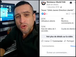 007 (2018 déc) teaser direction liberté initial union gilets jaunes live facebook 01 décembre 2018