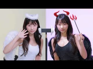 표은지eunji pyoapple 20230225 [asmr] 천사 vs 악마 탭핑 사운드! angel vs devil tapping sounds ndhznjnqza