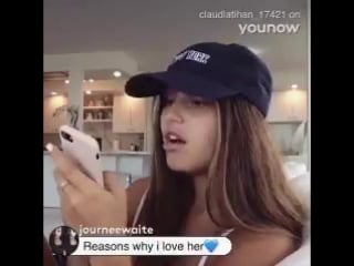 Claudia tihan via younow