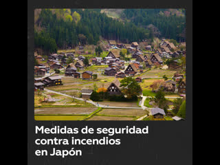 Cañones de agua potentes protegen de incendios un lugar insólito en japón