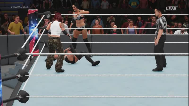 Wwe tag team woman championship paige&amp;lita(c) vs the iconics billie kay&amp;peyton royce tag team match!