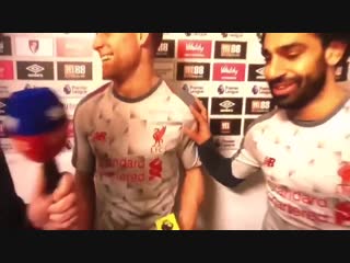 Salah gives man of match award to milner on his 500th pl appearance