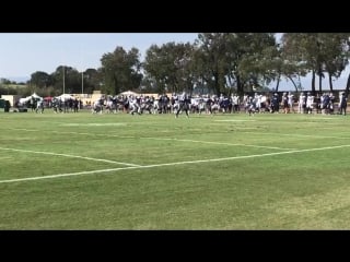 Williams with a great catch #cowboyscamp day 6