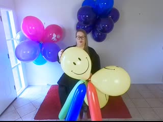 Pretty balloons and pointy nails