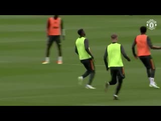 Training oles in form reds working hard ahead of wembley clash with chelsea manchester united