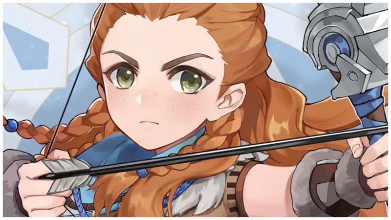 Геймплей за элой из horizon zero dawn в genshin impact