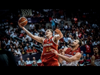 Timofey mozgov s highlights vs turkey (20pts 9reb 2blk)