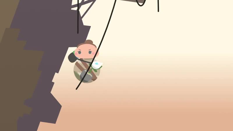 The desertflower growing alone in the wreckage has an adventure then settles in amongst a new family