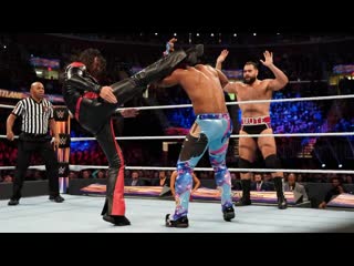 (wwe mania) the new day (big e & xavier woods) vs rusev & shinsuke nakamura (fastlane 2019)