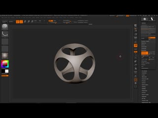 Zbrush сквозные отверстия в dynamesh