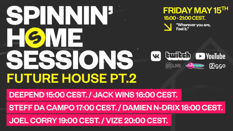 Spinnin’ home sessions | future house pt 2 edition | вечеринки #лучшедома