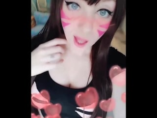 Ahegao cosplay overwatch hentai