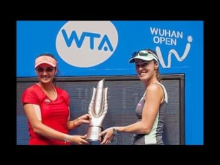 Sania mirza martina hingis win wuhan open